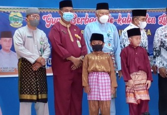 PGRI Lingga Salurkan Ratusan Paket Sembako