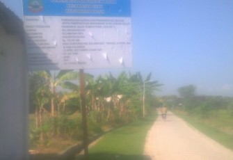 Lokasi Proyek Pavingisasi yang Dikerjakan CV Adi Tama di Kelurahan Balun Cepu M