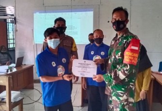 Babinsa Koramil 08/Bunut Hilir Hadiri Undangan Bimbingan Teknis Pemutakhiran data IDM dari Desa