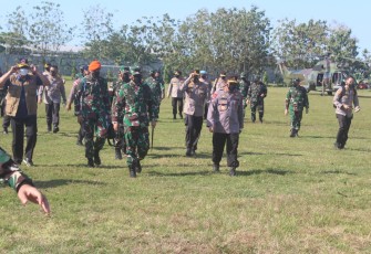 Kunjungan Panglima TNI, Kapolri dan Kepala BNPB di Pati
