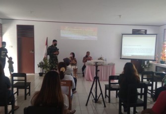 Satgas TMMD Ke-111 Kodim 1310/Bitung Gelar Penyuluhan Bela Negara Kepada Masyarakat