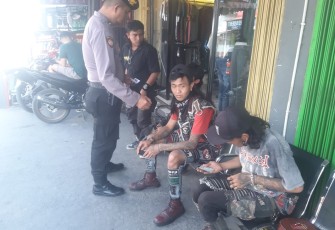 Polres Rejang Lebong Tertibkan Manusia Silver dan Gepeng