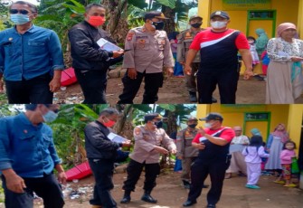 Polsek Sukawening Polres Garut melaksanakan kegiatan pengamanan dan monitoring pelaksanaan vaksinasi massal covid-19 di Desa Mekarwangi Kecamatan Sukawening Kabupaten Garut