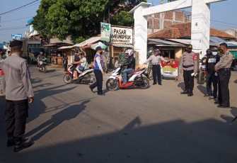 Polsek Pameungpeuk-Polres Garut Patroli PPKM Darurat Level 3 dan Giat Ops Yustisi