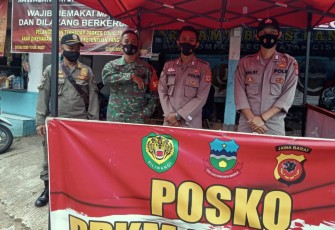 Polsek Cisompet Terus Laksanakan Ops Yustisi dan Edukasi Serta Sosialisasi PPKM Level 3
