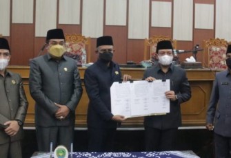 RAPBD-P Kota Bengkulu Tahun 2021 Disahkan