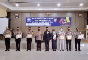 Wabup BU Hadiri Syukuran HUT Lalu Lintas Bhayangkara Ke-66