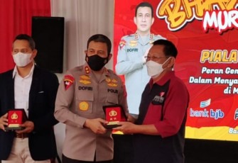 Kapolres Majalengka-Polda Jabar, Melalui Kasubsi Penmas Menghadiri Lomba Bhayangkara Mural Festival Tahun 2021 Yang Diresmikan Polda Jabar