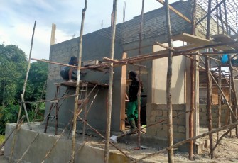 Pembangunan Pos Kamling Capai 55%, Satgas TMMD Terus Kebut Pengerjaannya