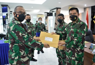 Pembacaan Taklimat Akhir Audit Kinerja Itjen TNI TA 2021 Wilayah Sumbagut