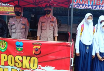 Polsek Cisompet Terus Laksanakan Program ‘Cisompet Bermasker’ Guna Ajak Masyarakat Patuhi Prokes