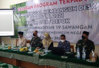 Pimpinan Cabang Muhammadiyah Sawangan Nilai TMMD Langkah Bagus