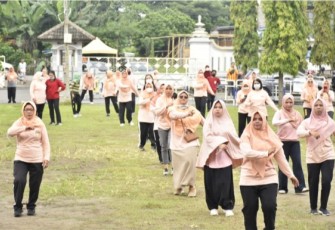 HUT DWP ke-22, Adakan Giat Baksos dan Senam Sehat