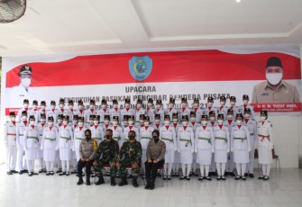 Dandim 0209/LB Hadiri Pengukuhan Paskib Kabupaten Labuhanbatu