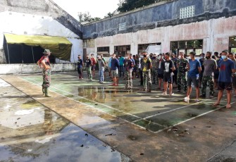 Dan SSK saat pimpin apel pagi di hari ke 29 pelaksanaan TMMD