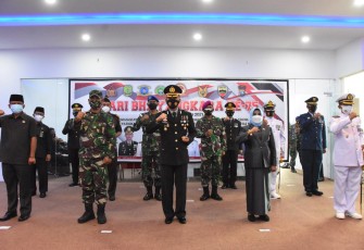 Polres Tanjungpinang Ikuti Upacara Secara Virtual 