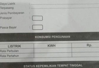 Ini Maksud dan Tujuan Pengisian Blangko Penggunaan Daya Listrik Konsumsi Rumah Untuk Warga