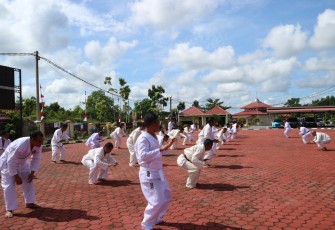 Ujian Kenaikan Pangkat Beladiri Polri di Polres Bintan