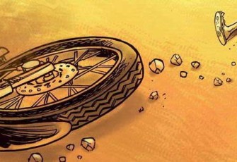 Laka Tunggal, Pengendara Sepeda Motor Alami Patah Tulang