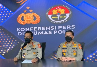 Kadiv Humas Polri Irjen Argo saat konferensi pers