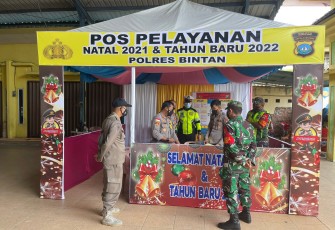 Kapolres Bintan Lakukan Pengecekan Pos Pelayanan di Pelabuhan Bulang Linggi dan Pelabuhan Terpadu ASDP Bintan