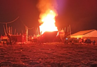 Kebakaran kapal di Juana