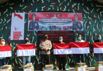 Polda Bengkulu dan Polres Jajaran Gelar Serbuan Vaksinasi Merdeka