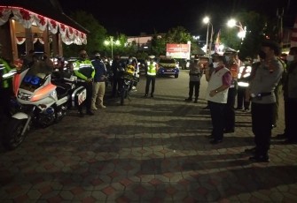 Apel Pemberangkatan Patroli PPKM Darurat 