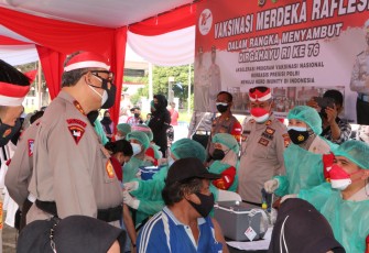 Polda Bengkulu Gelar Serbuan Vaksinasi Merdeka