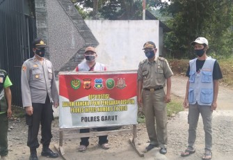Kapolsek Singajaya - Polres Garut, Jalankan Inpres Nomor 6 Tahun 2020 di Masa PPKM Level 3
