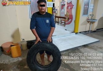 Curi Ban Mobil, Supir Dump Truck Ditangkap Polisi