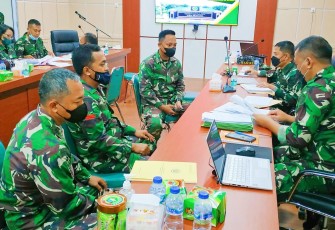Korem 033/WP Terima Kunjungan Tim Wasrik Current Audit Dari Itjen TNI