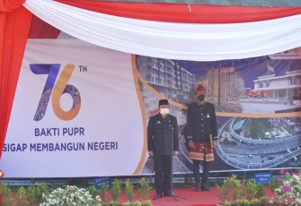 Sekda Pimpinan Upacara Peringatan Hari Bakti PU ke 76