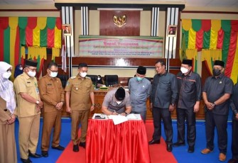 Persetujuan RAPBD Tahun Anggaran 2022 oleh DPRD Kabupaten Lingga