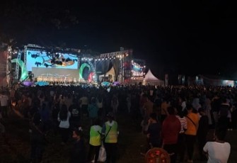 Situasi malam pertama pembukaan FPSL Kota Bitung
