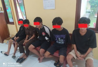 5 Pelaku saat diamankan