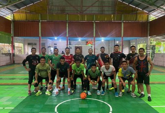 Satgas Pamtas Yonif 645/Gty Olahraga Bersama Tentera Diraja Malaysia