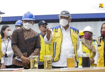 Menteri Basuki saat tinjau pengelolaan TPA Sampah Supit Urang