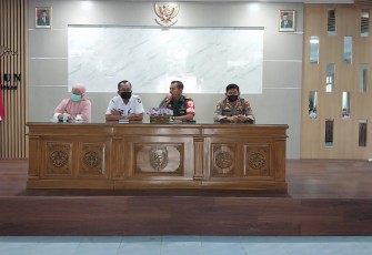 Danramil Kartoharjo saat Hadiri Lokakarya Mini Lintas Sektor Puskesmas