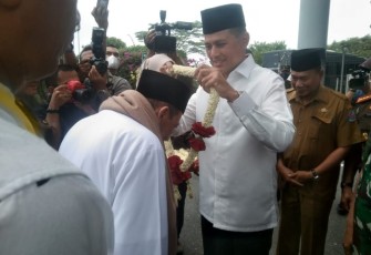 Ketua Forkolimat saat Sambut Kedatangan Habib Lutfi Bin Yahya