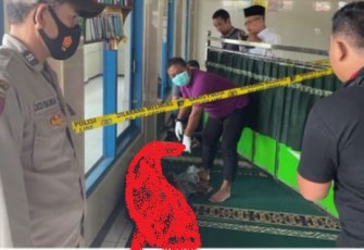 Penemuan korban meninggal dunia didalam masjid Ar-Rahman Jalan, Depati Negara, Kelurahan Pagar Dewa, Kecamatan Selebar, Kota Bengkulu.