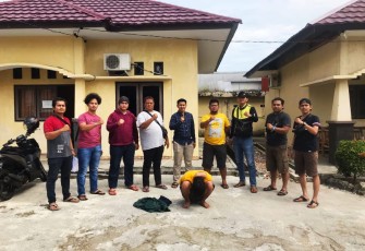 Tersangka saat diamankan