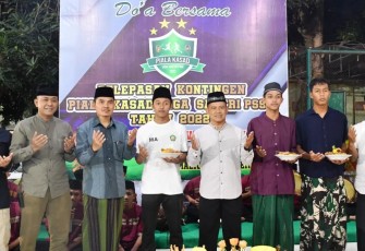 Doa Bersama Jelang Keberangkatan Kontingen Kodam V/Brawijaya pada Piala Kasad Liga Santri 2022