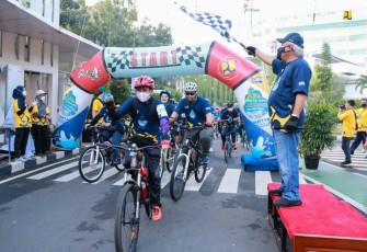 Sepeda Santai dalam rangka Hari Air Dunia (HAD) tahun 2022, Minggu (27/3/2022).