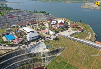 Bendungan Randugunting, Blora, Jawa Tengah, Rabu (30/3/2022).