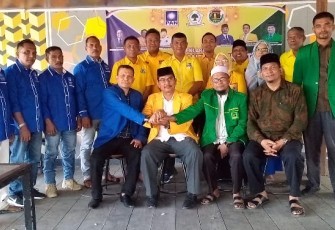 Tiga Parpol di Aceh Timur saat Deklarasikan Koalisi Indonesia Bersatu