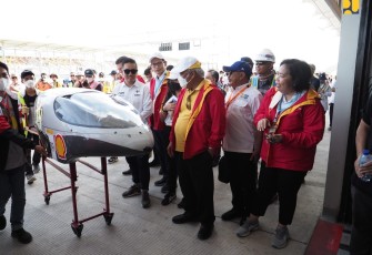 Menteri Basuki pada acara Shell Eco Marathon Indonesia 2022