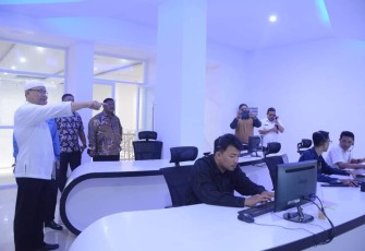 Komisi I DPRD Pasbar saat Studi Komperatif ke Diskominfo Padang Panjang 
