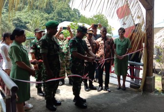 Dandim 1310/Bitung saat resmikan kelurahan Batukota sebagai kampung Pancasila