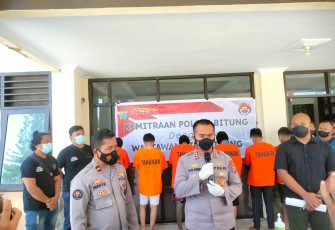 Konferensi Pers Polres Bitung